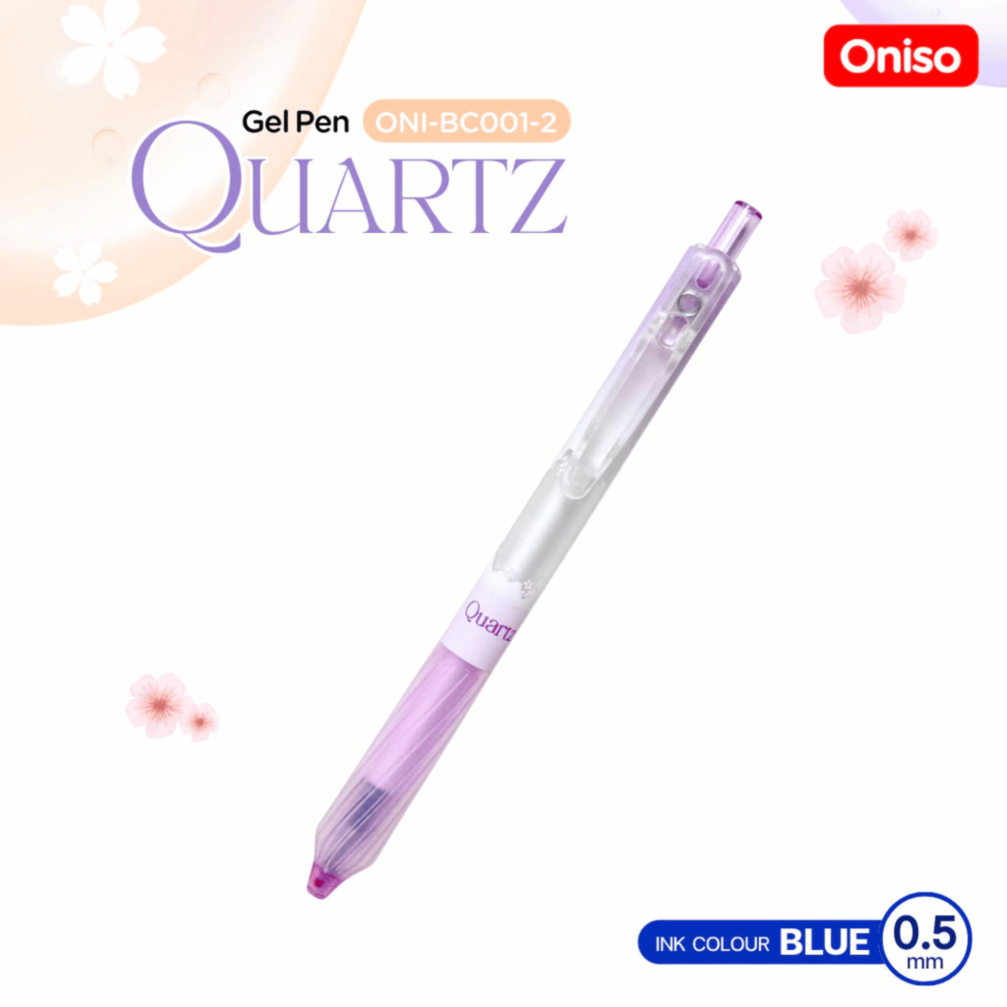 Oniso ปากกาเจล 0.5mm รุ่น QUARTZ ONI-BC001