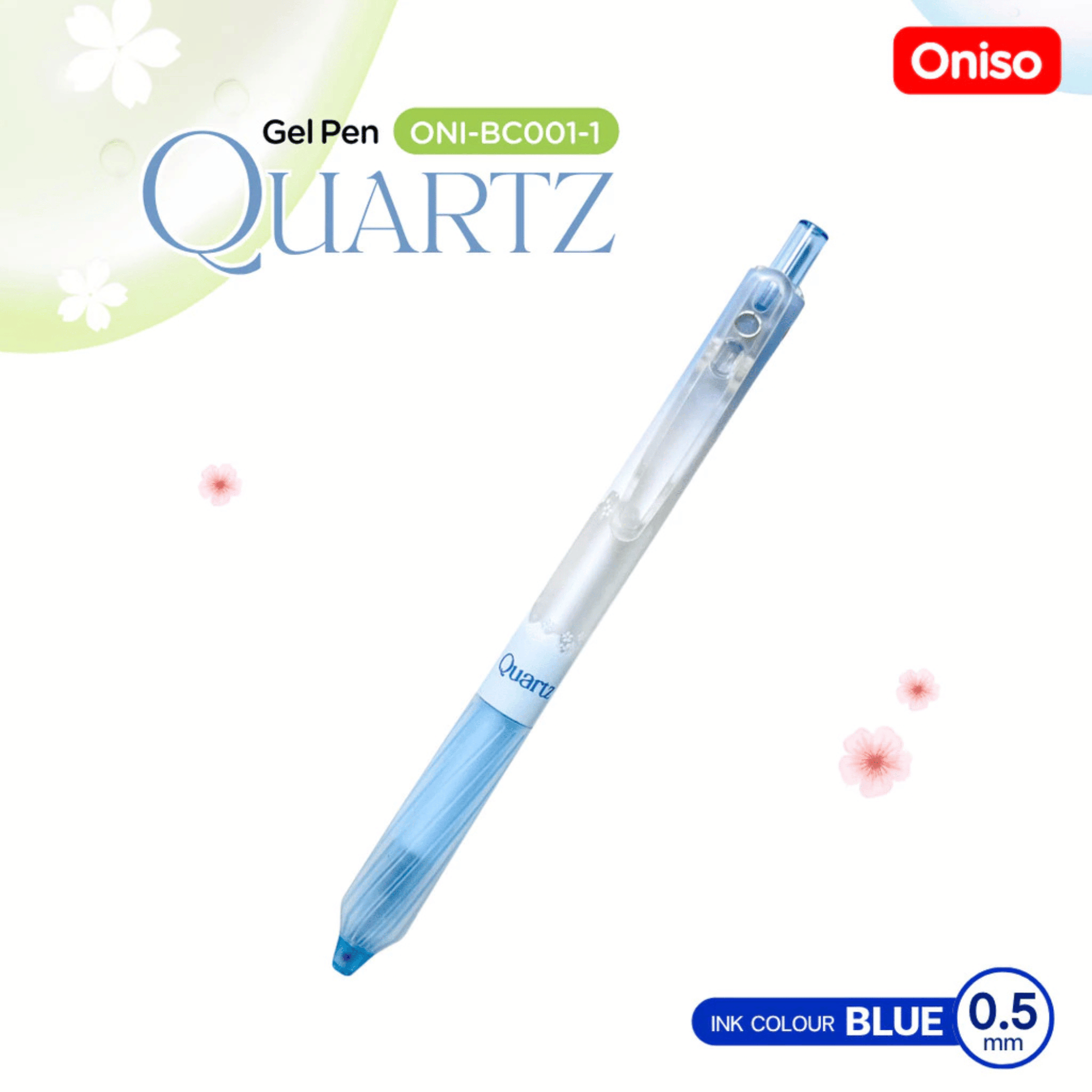 Oniso ปากกาเจล 0.5mm รุ่น QUARTZ ONI-BC001