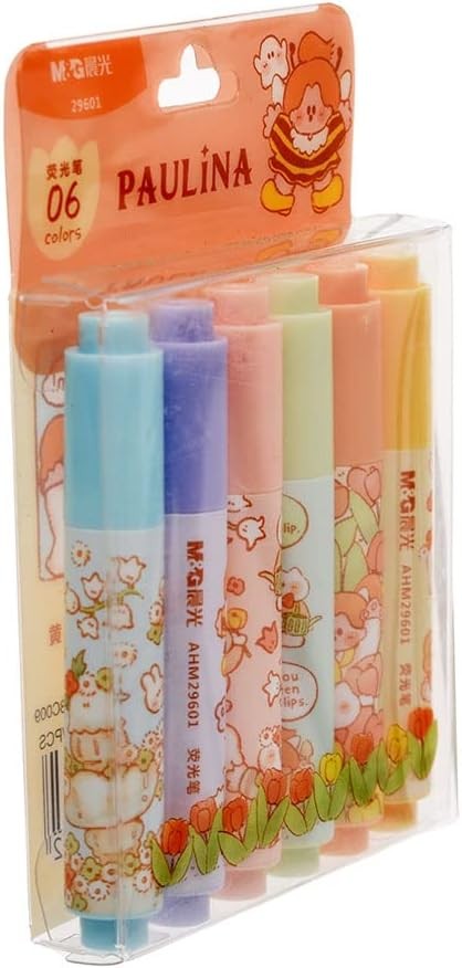 ชุดปากกาเน้นข้อความไซส์มินิ M&G Paulina Mini Highlighters Set
