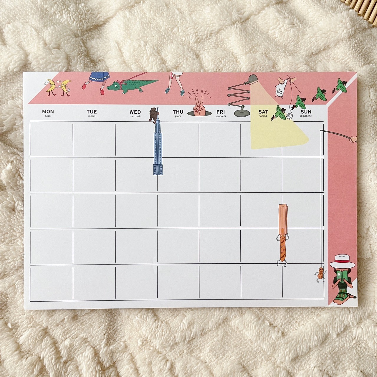 กระดาษโน้ต แพลนเนอร์ Monthly Planner A4