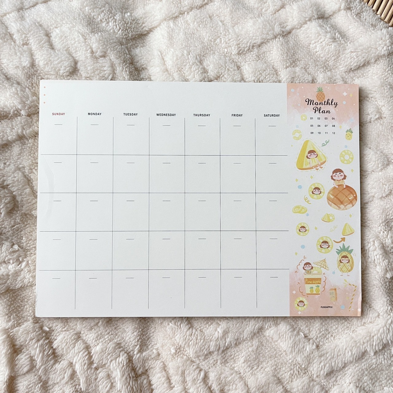 กระดาษโน้ต แพลนเนอร์ Monthly Planner A4