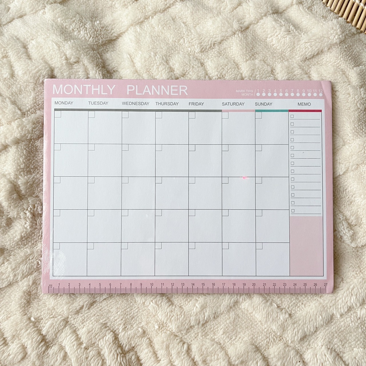 กระดาษโน้ต แพลนเนอร์ Monthly Planner A4
