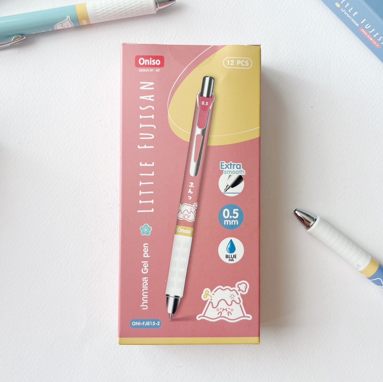 (1กล่อง/10ด้าม) ปากกาเจล Oniso FujiSan 0.5 MM ปากกาเจลแห้งไว FujiSan Collection