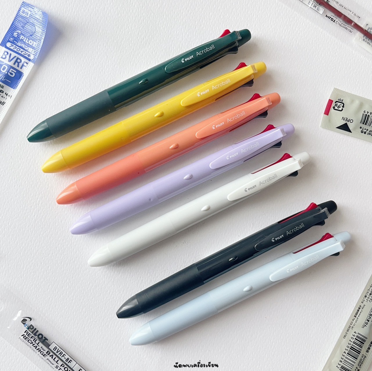 Pilot Acroball 4+1 ปากกามัลติฟังก์ชั่น (ปากกาหมึกสี & ดินสอกด) 0.5 มม., 0.7 มม. made in Japan