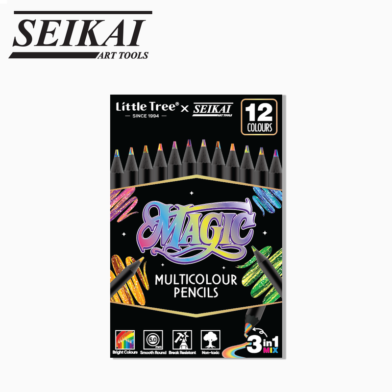 สีไม้ 12 แท่ง Multi Color SEIKAI