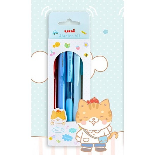 ชุดเครื่องเขียน Uni Starter Kit ปากกา ไฮไลท์ ดินสอกด ญี่ปุ่น