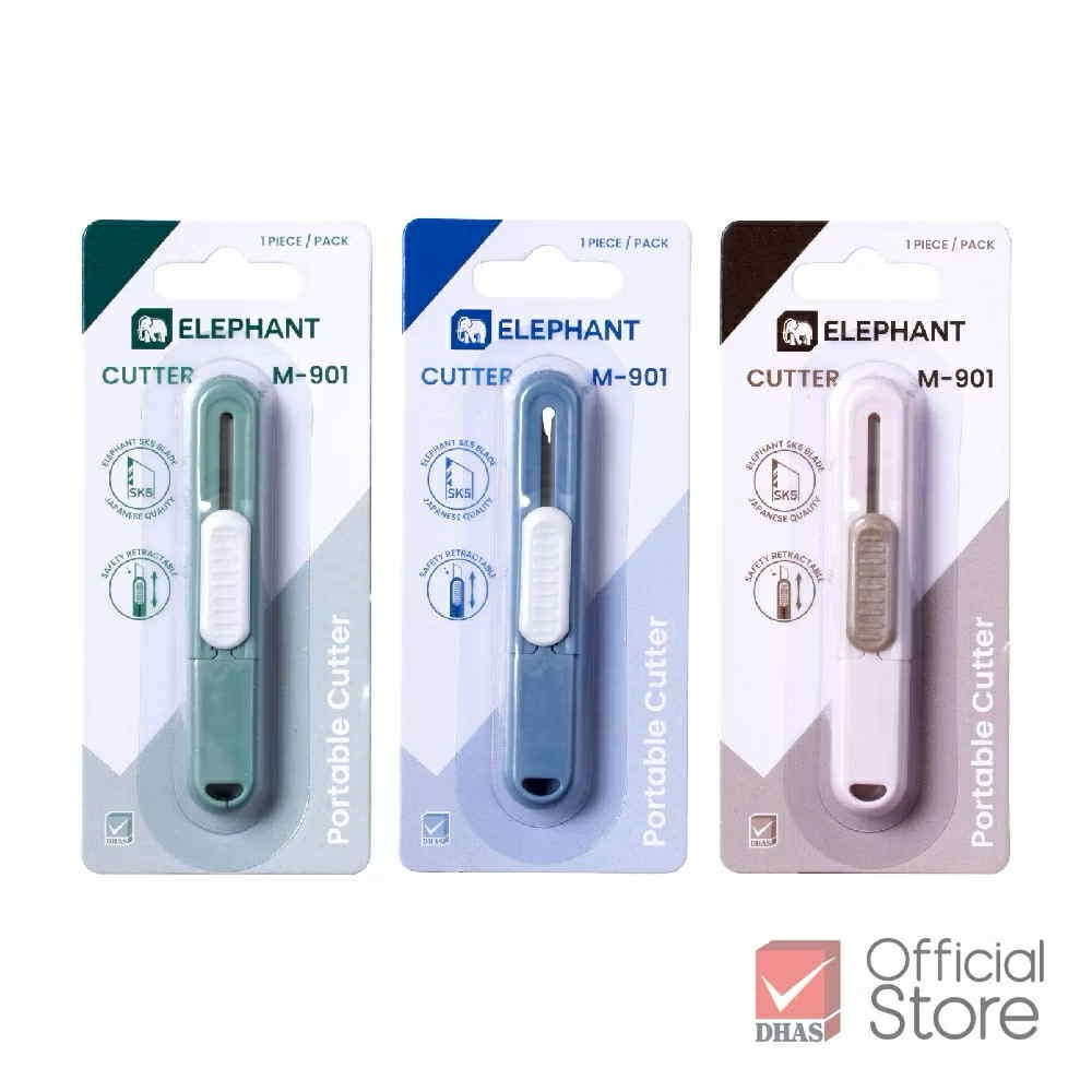 คัตเตอร์ มีดคัตเตอร์ มินิ mini cutter ตราช้าง Elephant รุ่น M-901 คละสี
