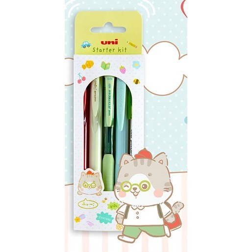 ชุดเครื่องเขียน Uni Starter Kit ปากกา ไฮไลท์ ดินสอกด ญี่ปุ่น