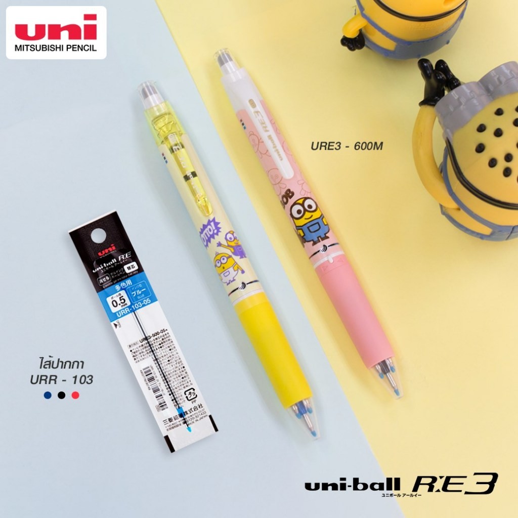 ปากกาลบได้ UNI-BALL RE 3 MINIONS