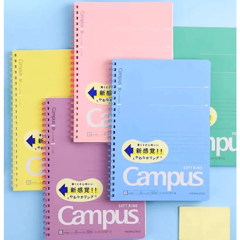 KOKUYO Campus สมุดโน๊ตสันห่วง SOFT RING ขนาด A5 และ B5