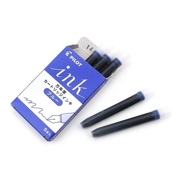 Pilot หมึกหลอดปากกาหมึกซึม Cartridge ink (1 กล่อง 5 หลอด)