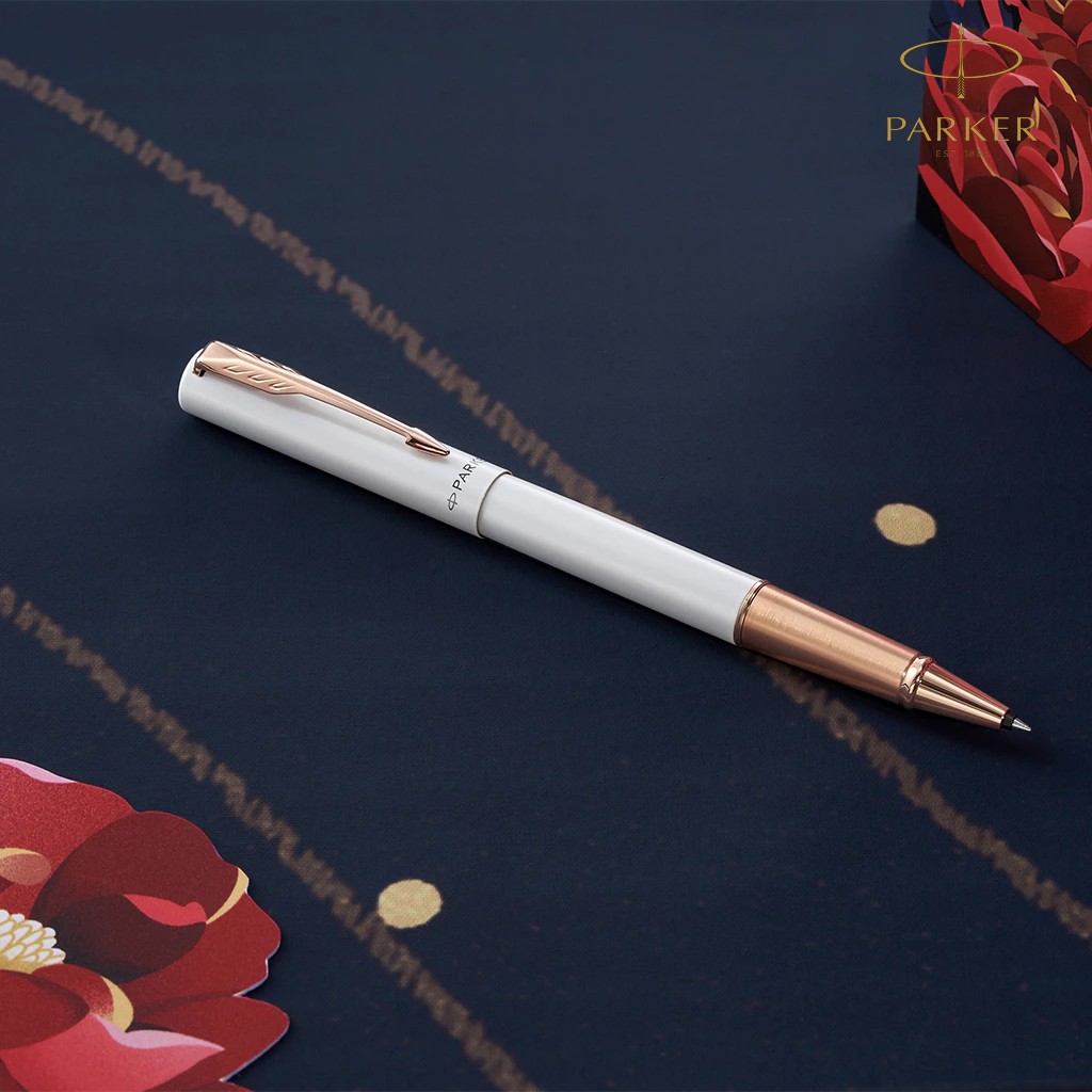 Parker Tiger Sniffs Rose Gift Set Series Vector XL Rollerball Pen ปากกาปาร์คเกอร์ เซ็ทเสือกุหลาบ