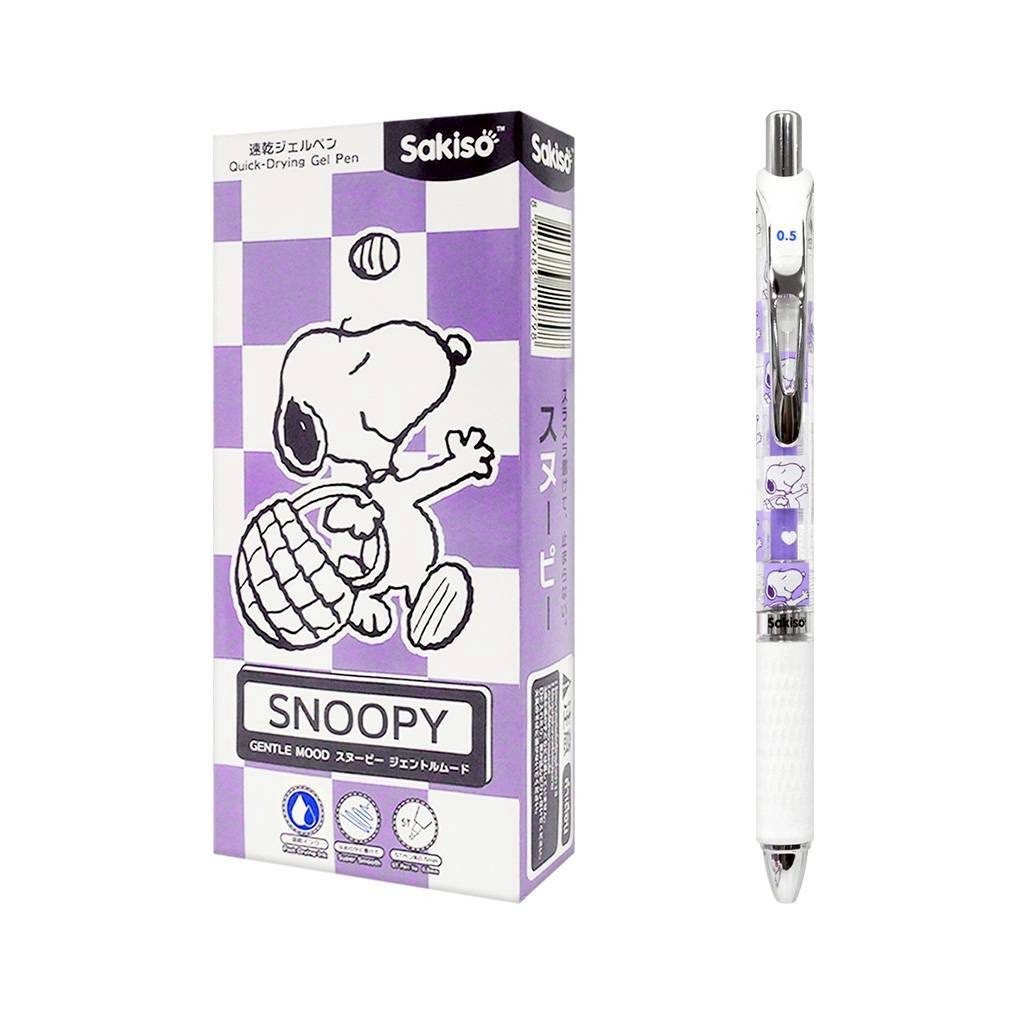 Sakiso ปากกาเจลแห้งไว Peanut Snoopy 0.5 mm