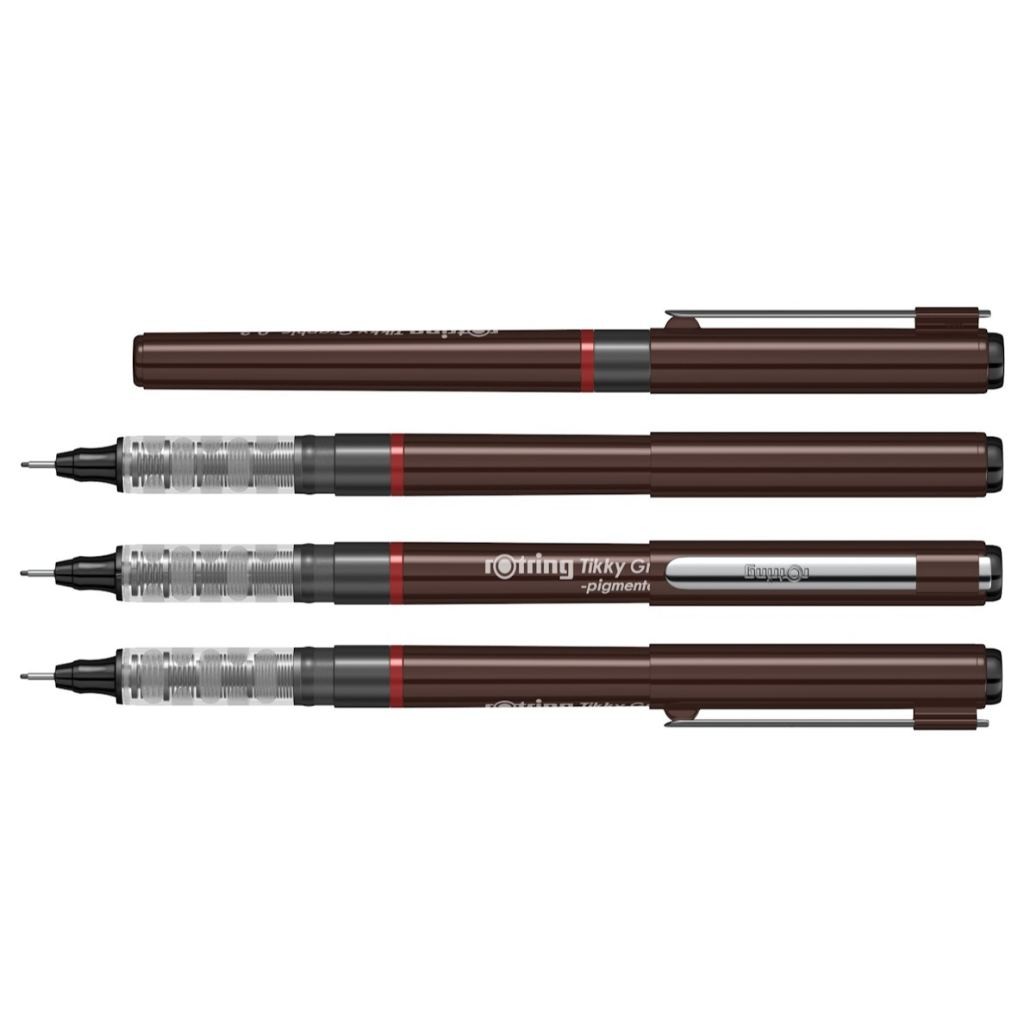 ปากกาตัดเส้น ปากกาเขียนแบบ Rotring Tikky Graphic หมึกสีดำ