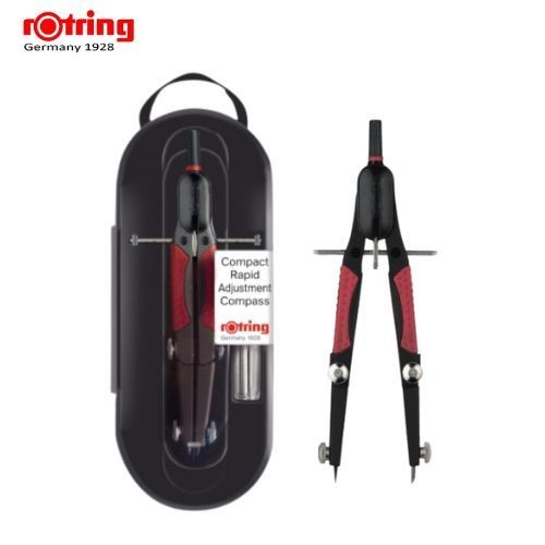 Rotring วงเวียนโลหะมีเเกน Compact Rapid Adjustment Compass รุ่น S0676580