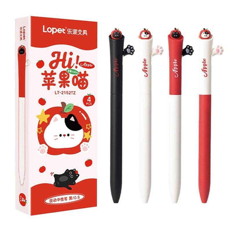 Lopet ชุดปากกาเจล รุ่น LT-2152TZ Hi Apple Meow  ขนาด 0.5mm