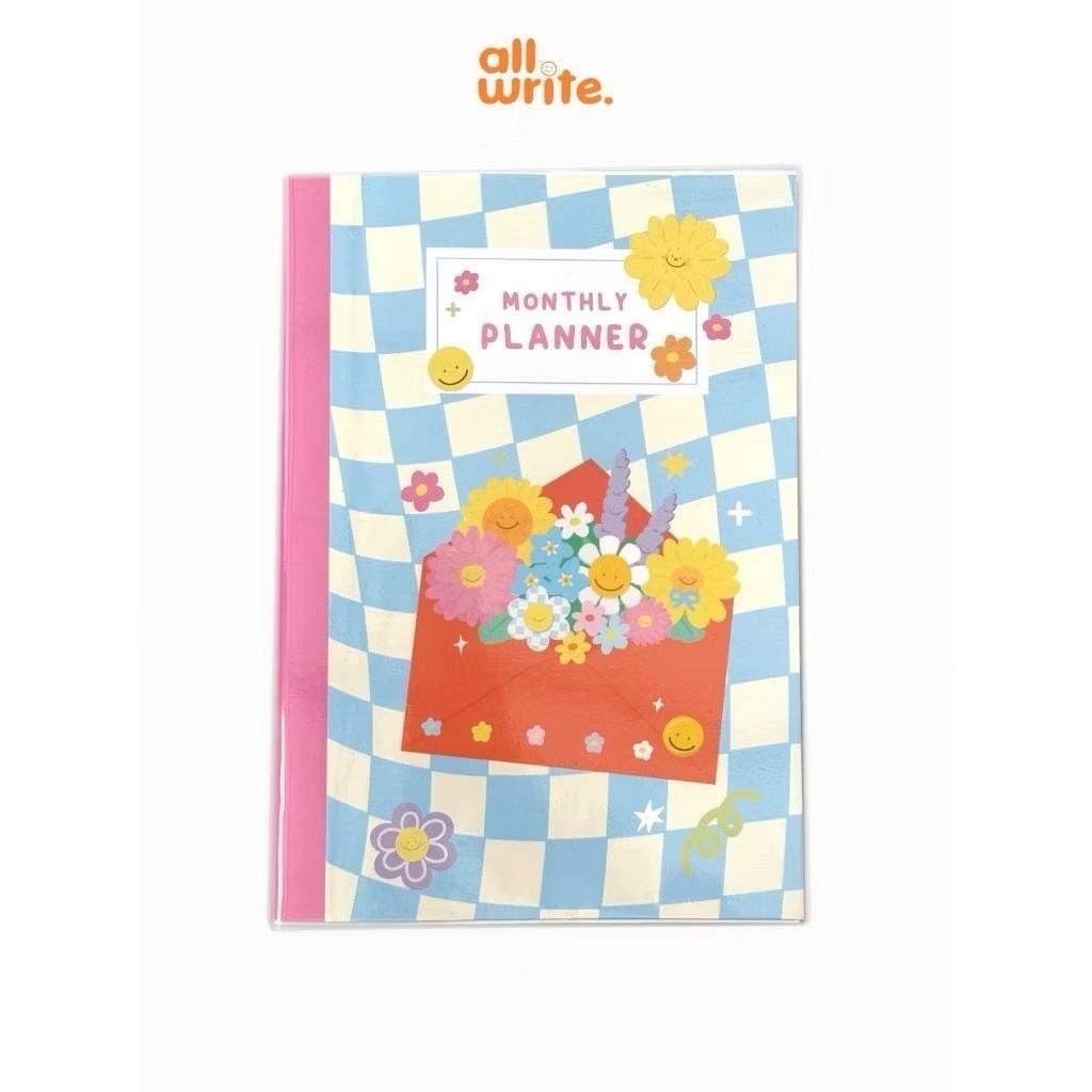 สมุดแพลนเนอร์ Monthly Planner allwrite หุ้มปกใสอย่างดี