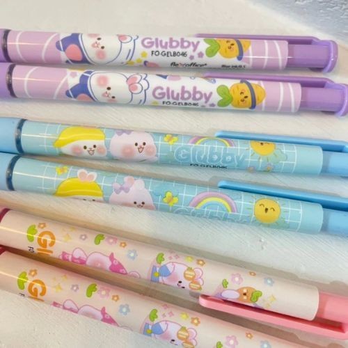 (1กล่อง/36ด้าม) FlexOffice Glubby ปากกาลูกลื่น รุ่น FO-GELB046 ขนาด 0.5 มม.