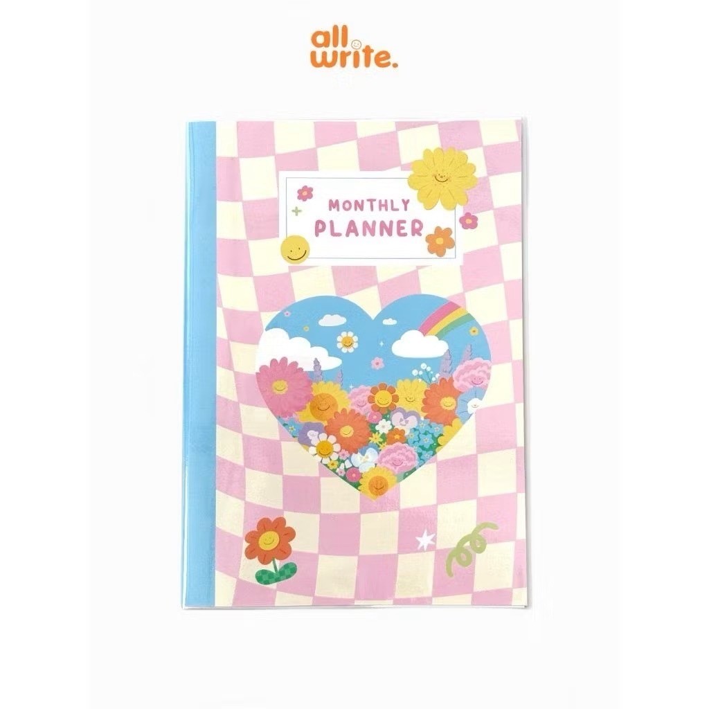 สมุดแพลนเนอร์ Monthly Planner allwrite หุ้มปกใสอย่างดี
