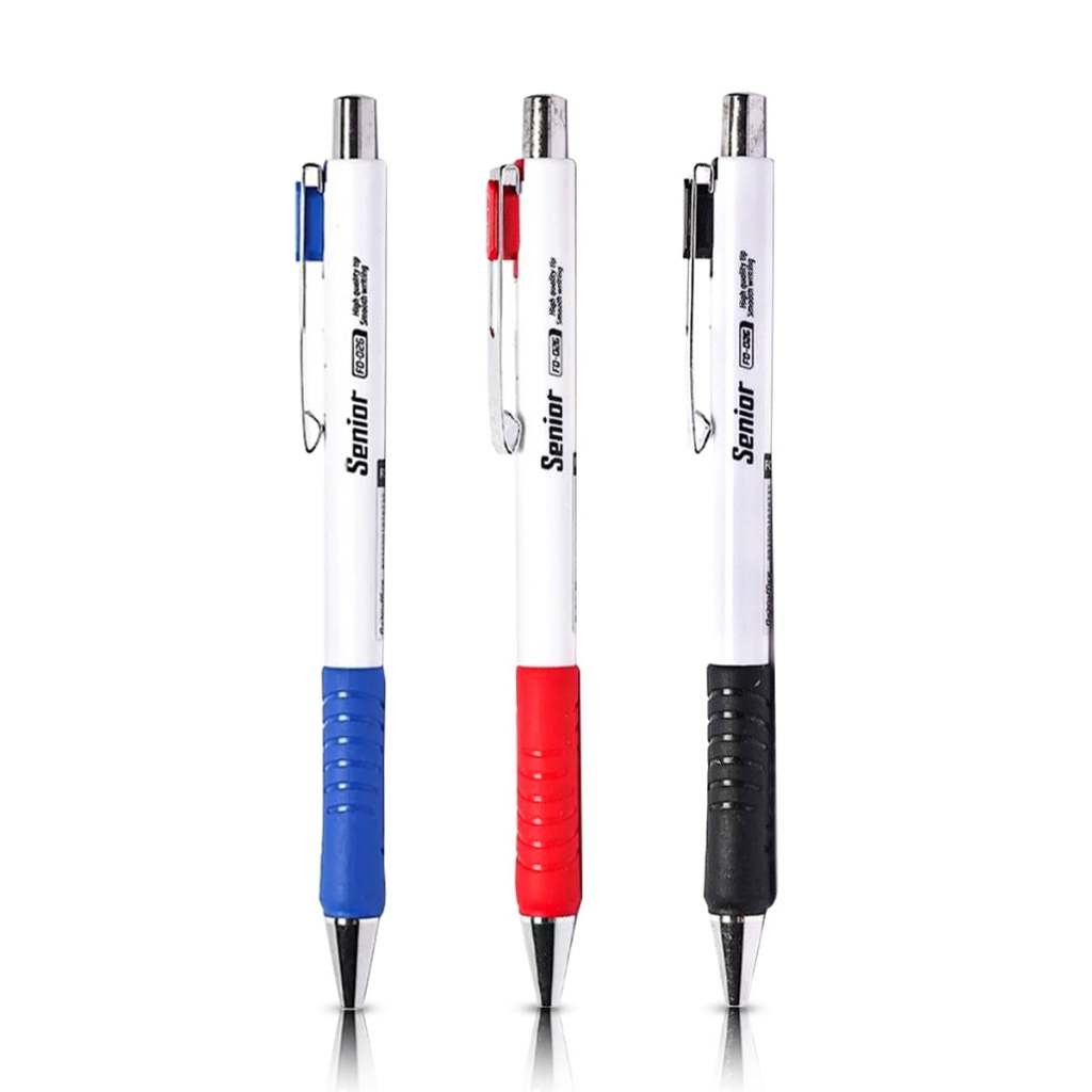 (1กล่อง/12ด้าม) ปากกาลูกลื่น Ballpoint Pen Flexoffice Senior (FO-026)  ขนาด 0.7 มม.