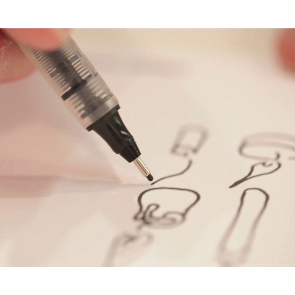 ปากกาตัดเส้น ปากกาเขียนแบบ Rotring Tikky Graphic หมึกสีดำ