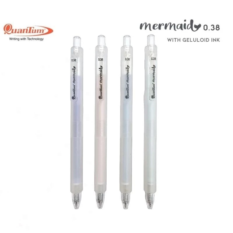 Quantum ปากกาเจล เมอร์เมด 0.38 มม. Mermaid with Geluloid Ink (คละสีด้าม)