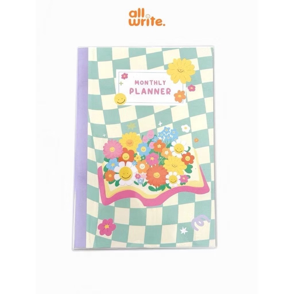 สมุดแพลนเนอร์ Monthly Planner allwrite หุ้มปกใสอย่างดี