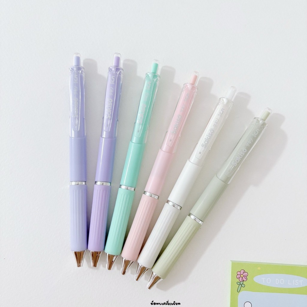 Sakiso ปากกาเจล รุ่น JGPK351 หัวลูกลื่น 2 ชั้น หมึกน้ำเงินแห้งไว 0.5mm