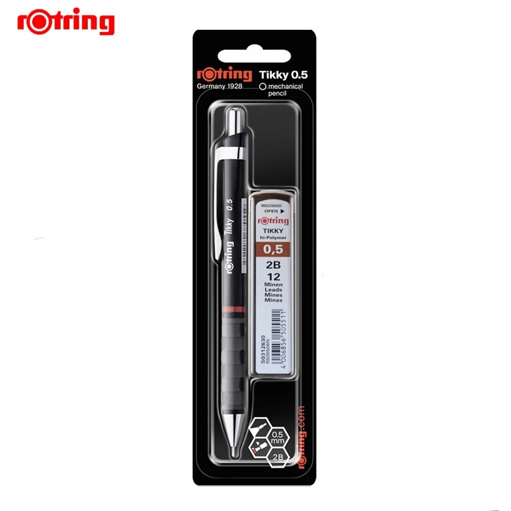 Rotring ชุดดินสอ พร้อมไส้ดินสอ 2B Tikky Set 0.5mm