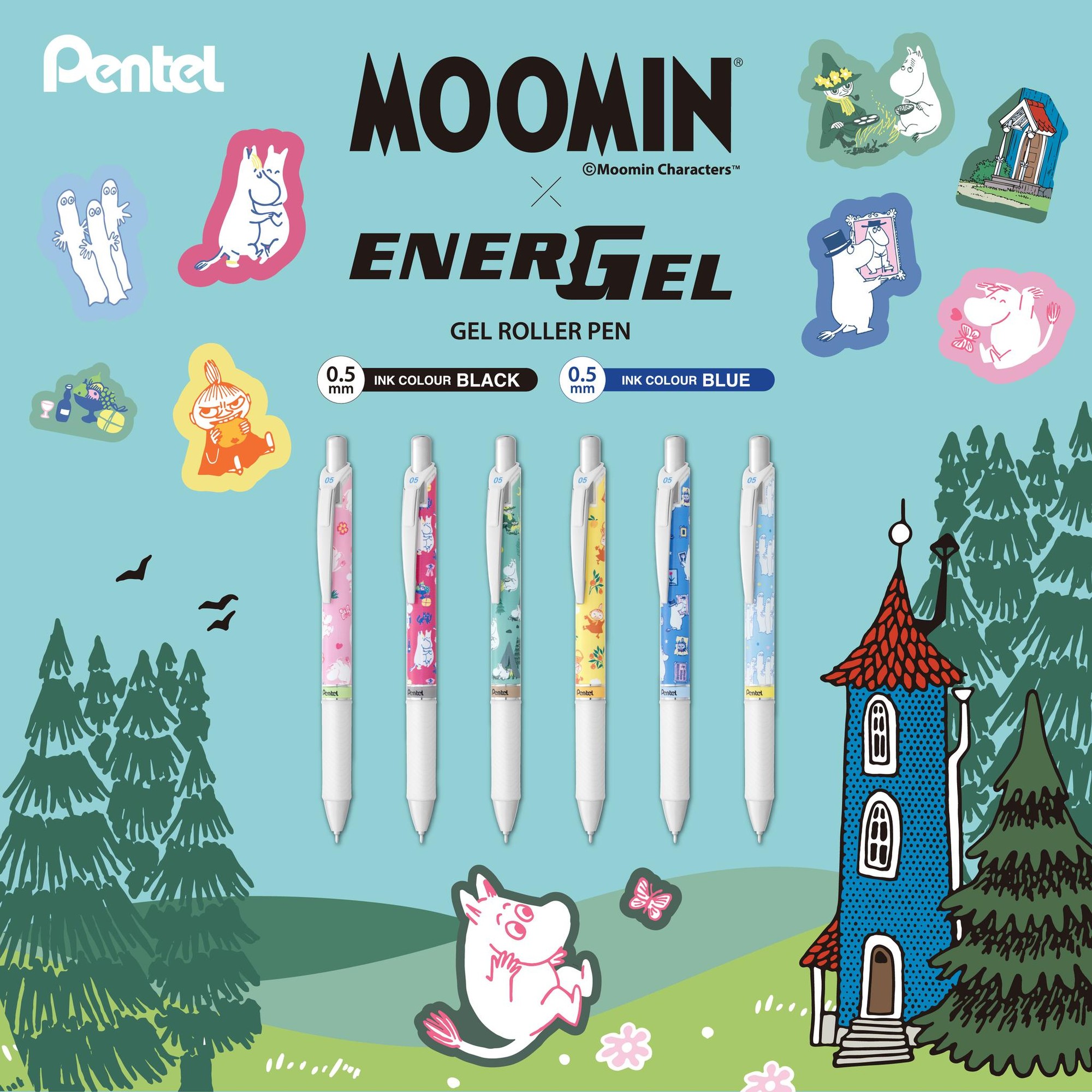 ปากกาเจล Pentel Energel x Moomin Limited Edition